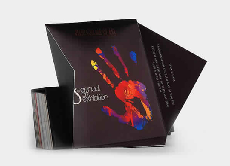 Annual art exhibition Invitation card - Brochure Design Sample