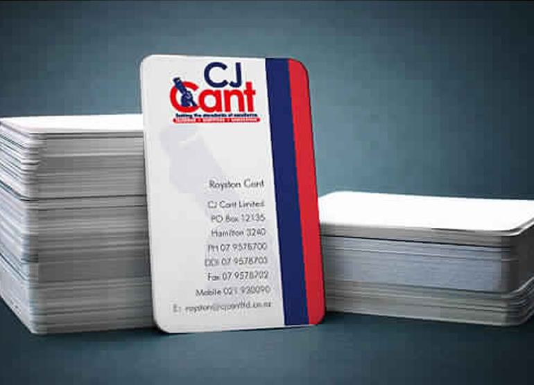 CJ CANT - specialized business card design NZ