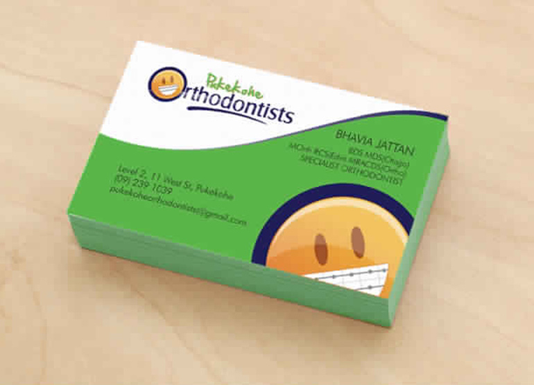 PUKEKOHE ORTHODONTISTS - specialized business card design