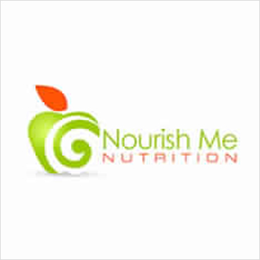 Nutrition company logo with abstract apple