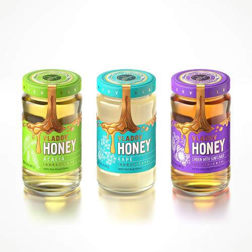 creative honey label design 