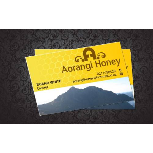 honey company business card design 