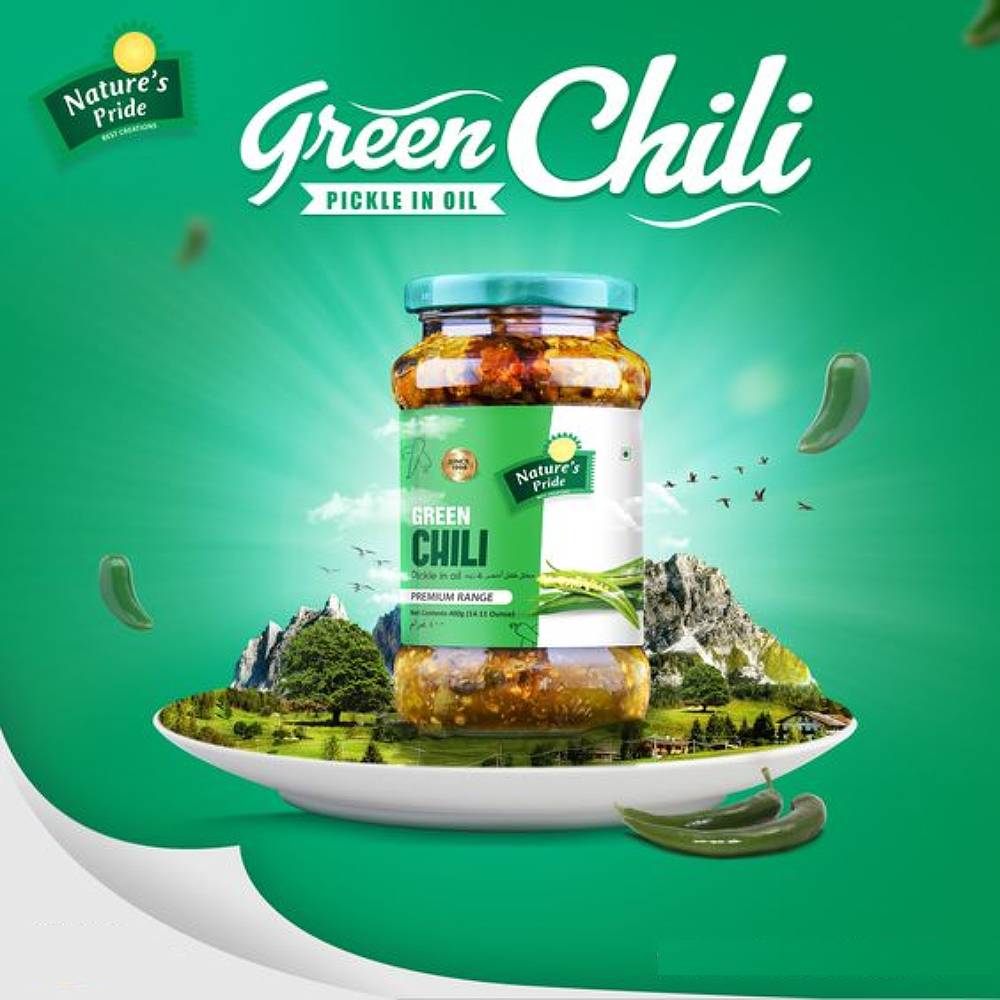 green color social media post design