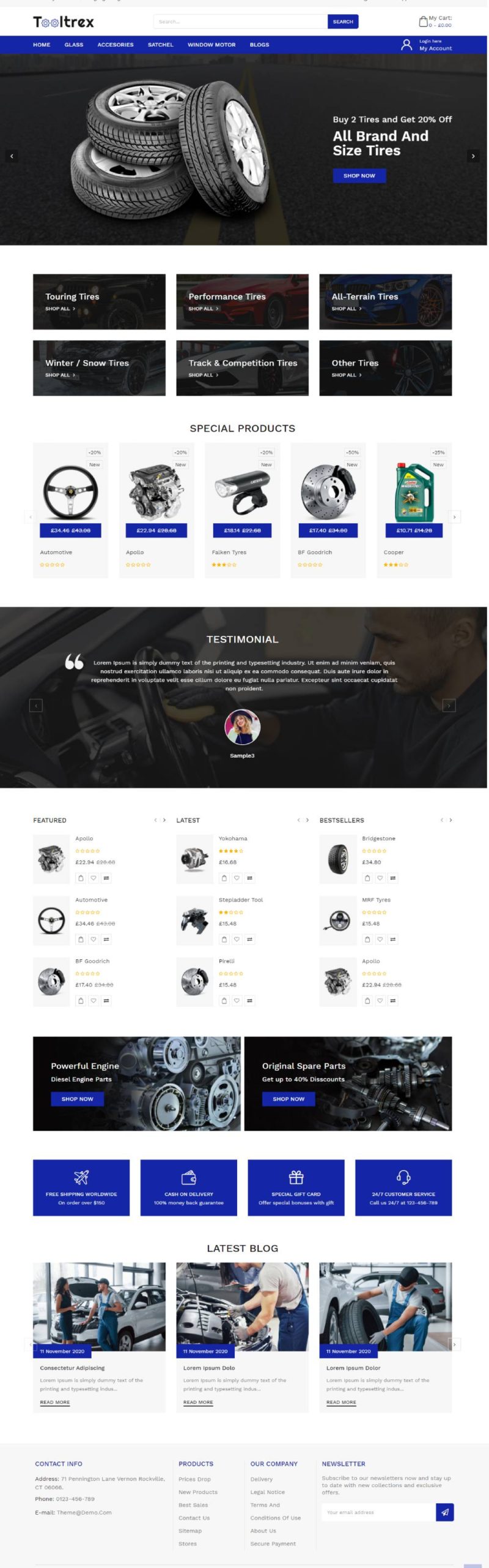 automobile website design