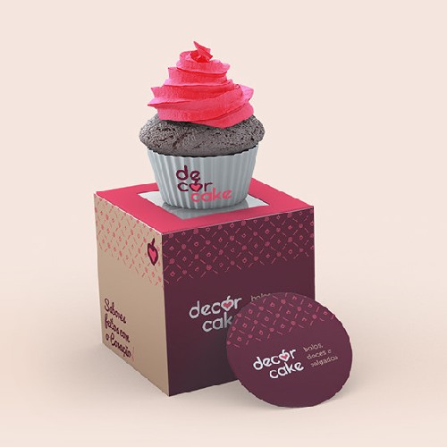 custom cake box packaging design 