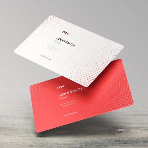 round corner business card