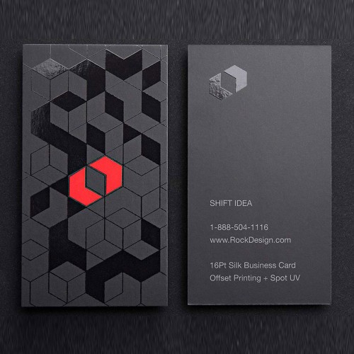 uv spot business card